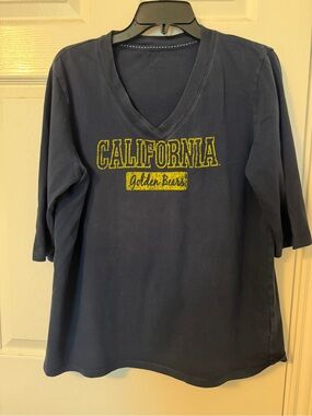 California Golden Bears Navy V‑Neck Tee